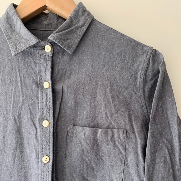 Grey/blue Cotton Tradlands Button Down - Picture 5 of 11